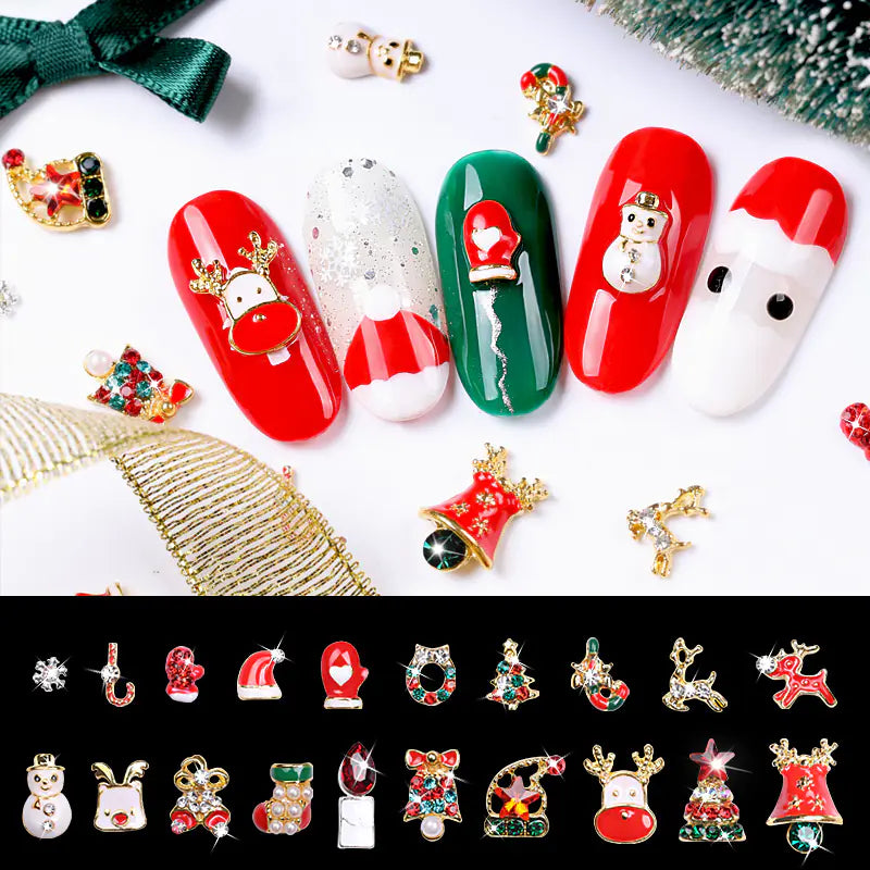 Goya Christmas Nail Art Accessories with Snowflake Design
